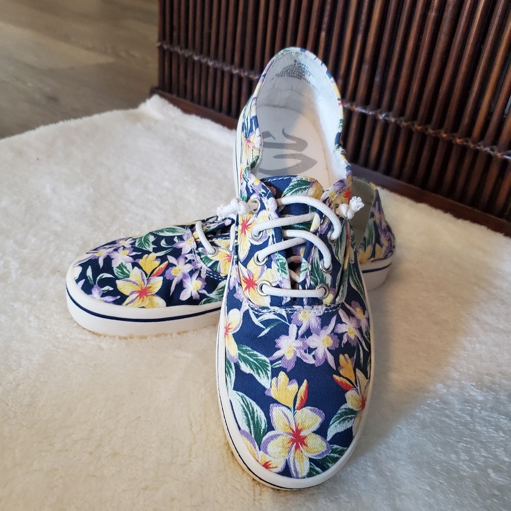 MadLove Bright Floral Sneakers.